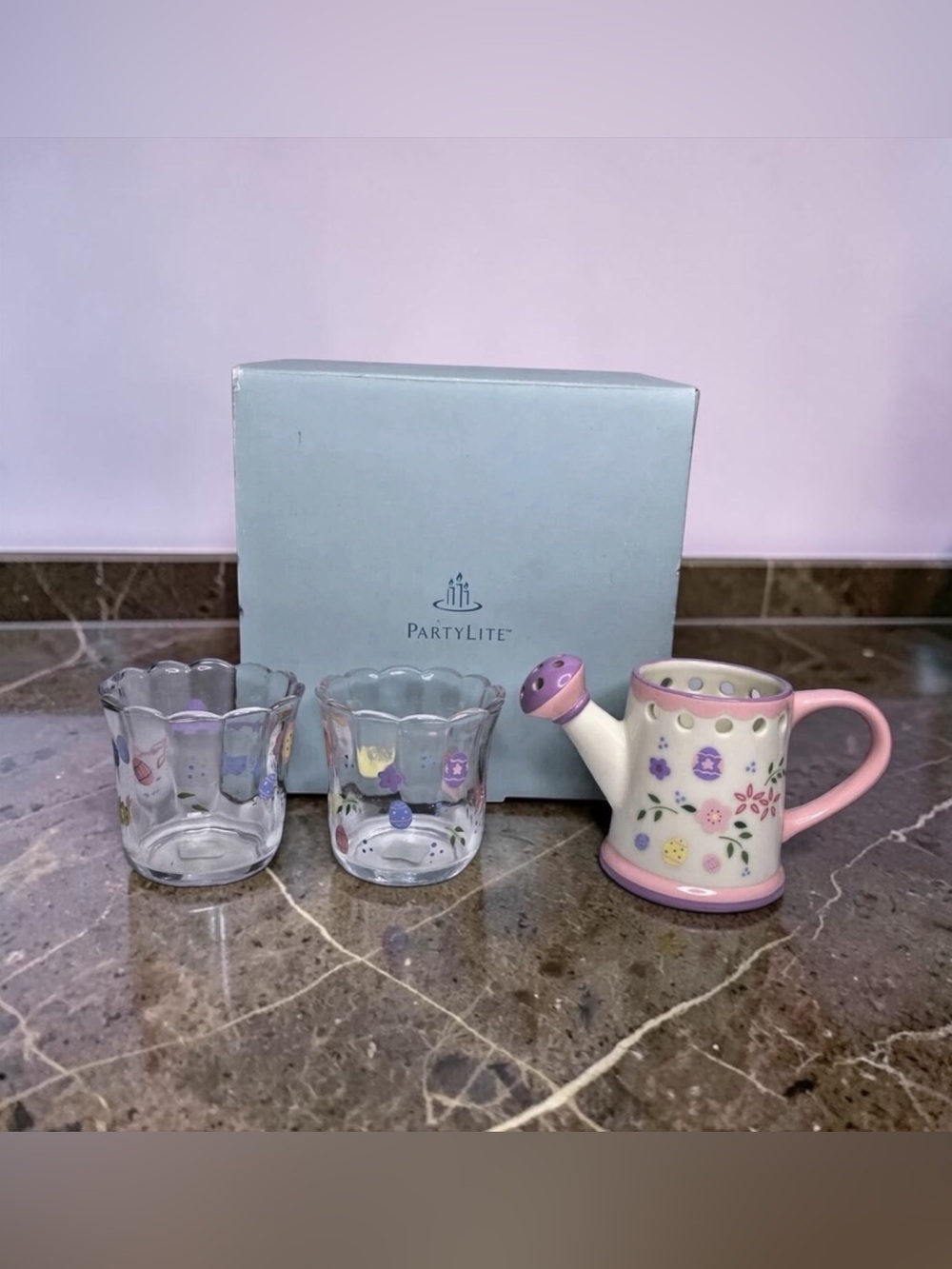 PartyLite Easter Gift Set Rare Retired New In Box P6E/P9283